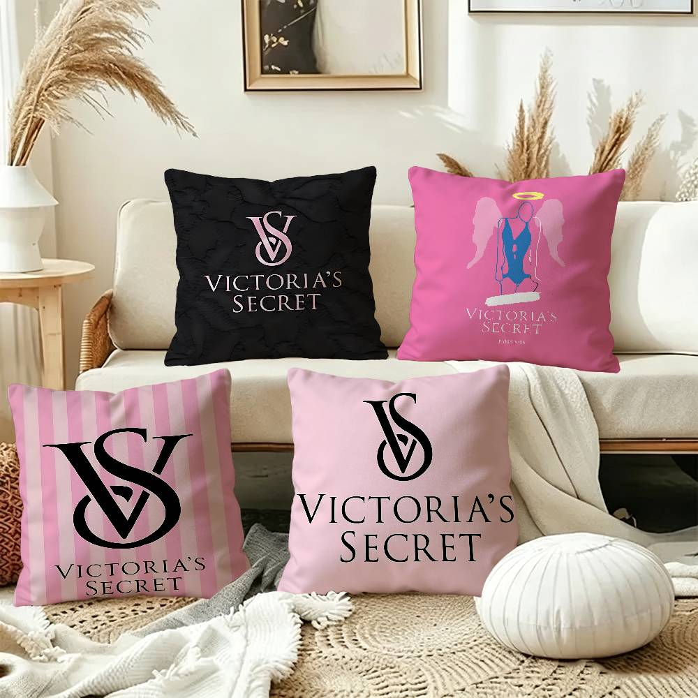 Home Fragrance Victoria Secret - Fundas de almohada V-Victoria-logo-S-Secret, ropa de