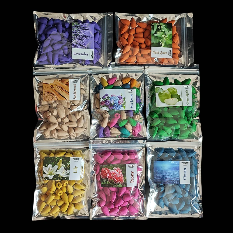 Home Fragrance Vanilla - 50 unids/bolsa conos de incienso de