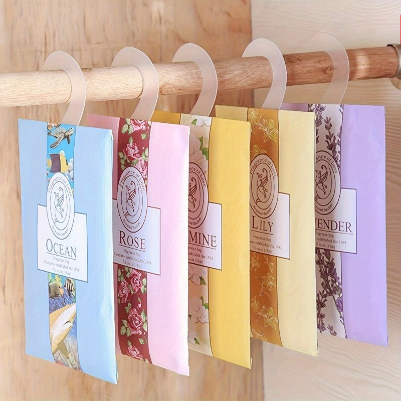 Home Fragrance Sachet - Bolsitas Aromáticas para Armario, 5 Piezas,