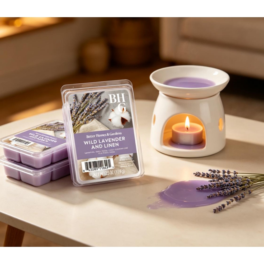 Home Fragrance Linen - Cubos de Cera Perfumada de 2.5oz,