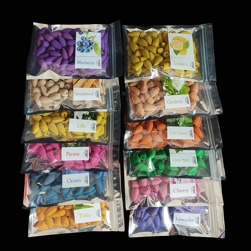 50 unids/bolsa conos de incien - Home Fragrance Vanilla reseña y precio